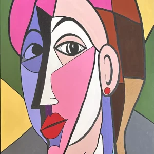 Visage en équilibre